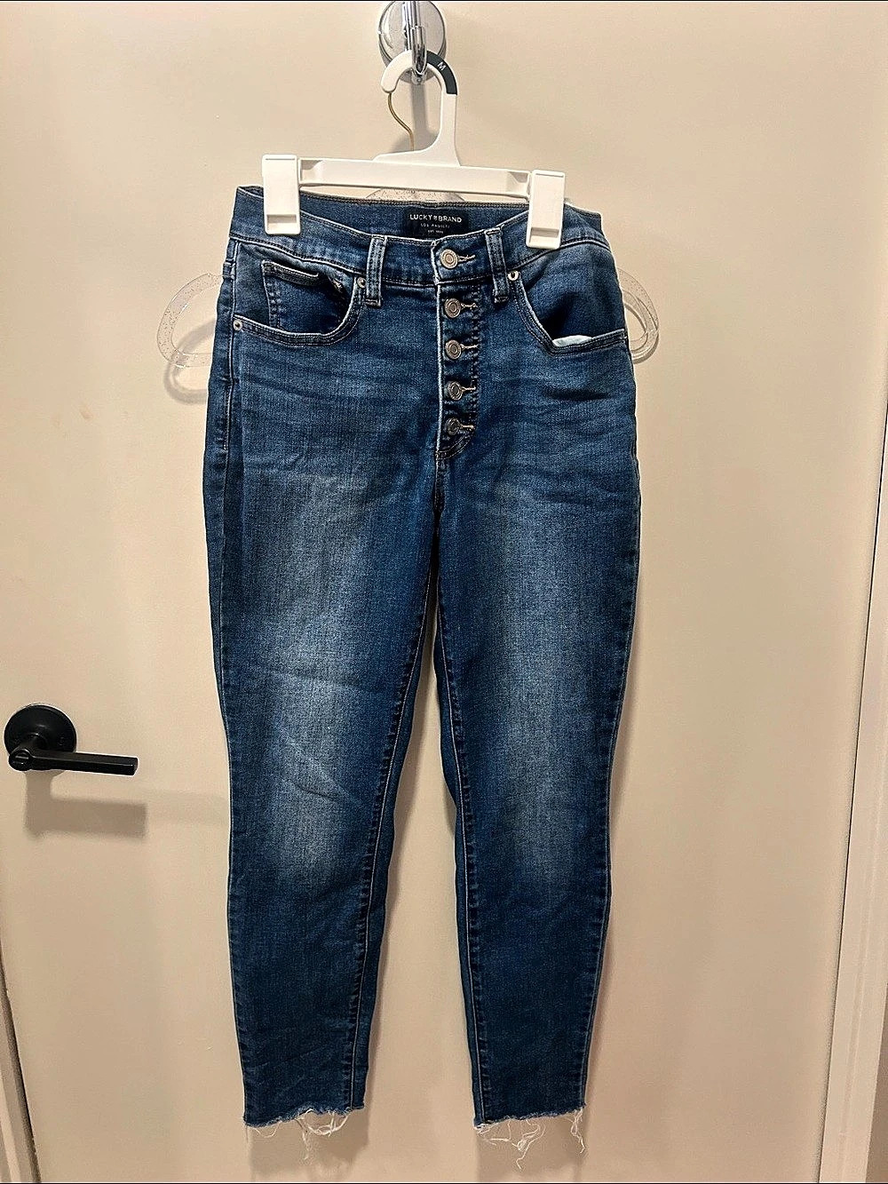 Lucky Brand Bridgette High Rise Skinny Jeans in Blue